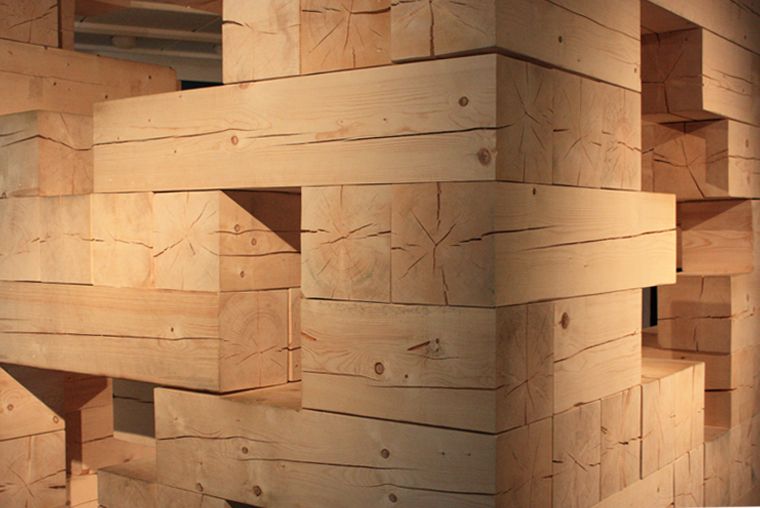 final wooden house // detail view // image courtesy flickr user cristophe ramonet